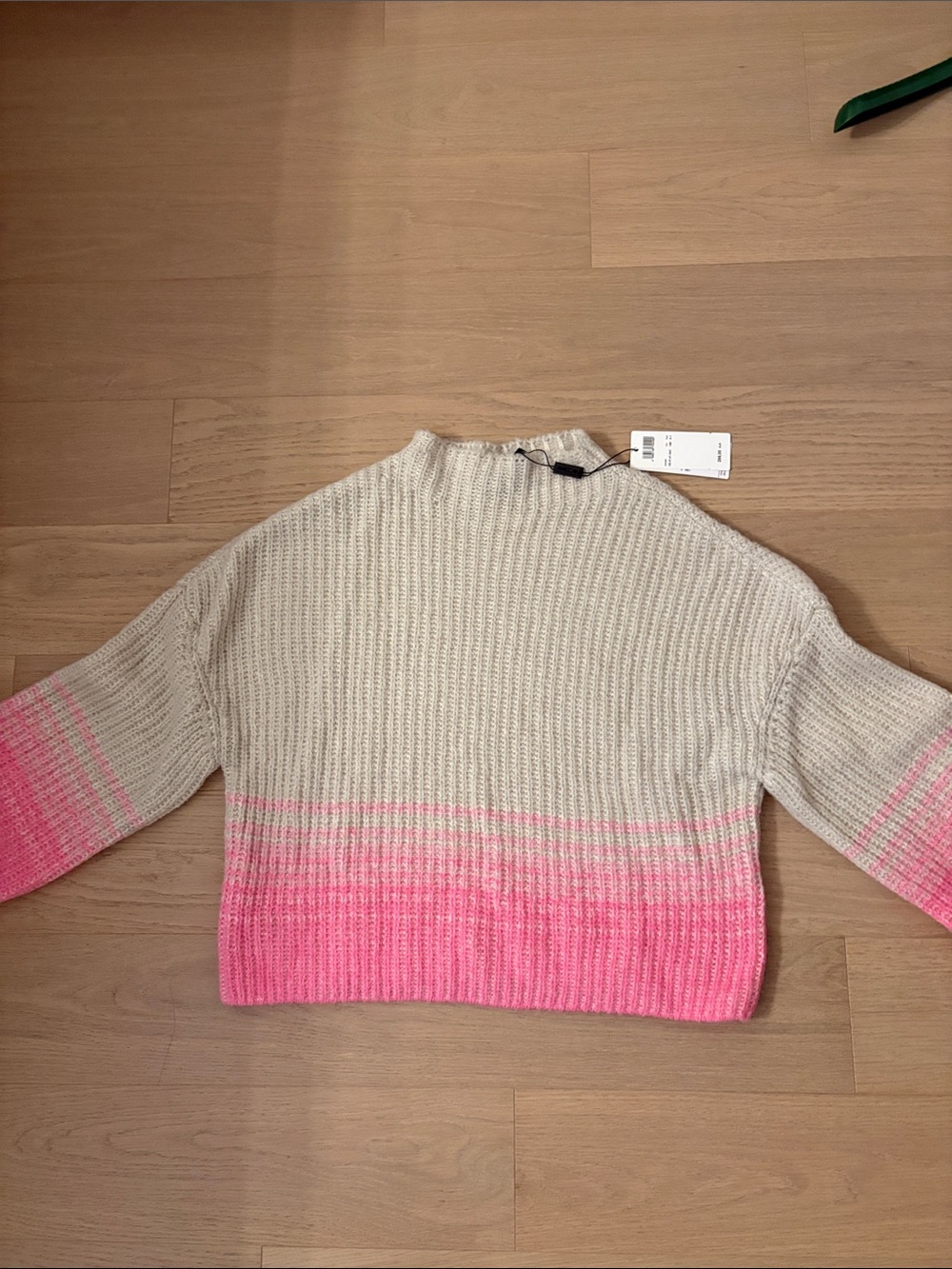 Marc Cain Ombre Turtleneck Sweater in Cream and Pink